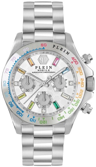 Philipp Plein Dameklokke PWSBA0123 Street Couture Sølvfarget/Stål