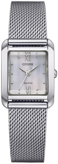 Citizen Dameklokke EW5590 62A Eco Drive Sølvfarget/Stål Ø22 mm