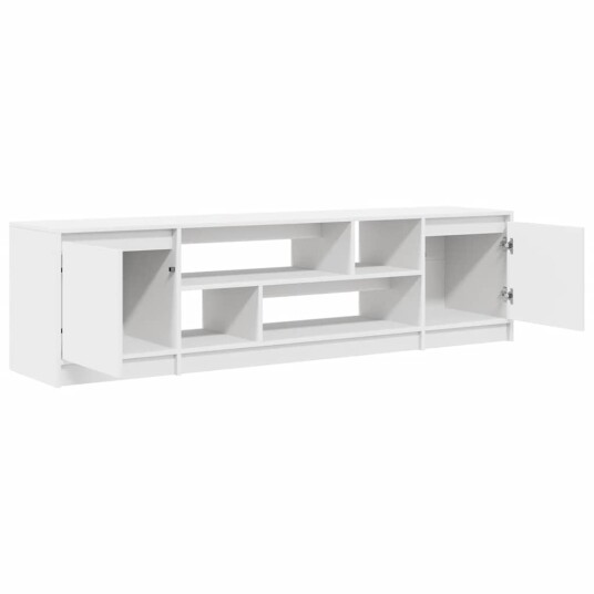 TV benk hvit 188,5x41x50 cm konstruert tre TV benk hvit 188,5x41x50 cm konstruert tre
