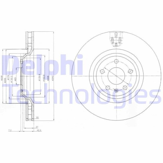 Bremseskive DELPHI BG9054