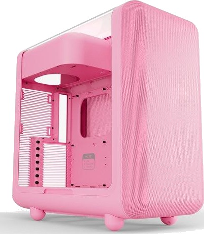 HYTE X50 Midi Tower Kabinett Rosa med Herdet Glass HYTE X50 Midi Tower Kabinett Rosa med Herdet Glass