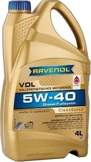 Motorolje RAVENOL VDL 5W40 4L Motorolje RAVENOL VDL 5W40 4L