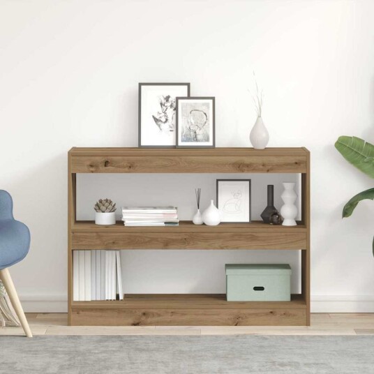 Bokhylle/Romdeler Artisan Eik 100x30x72 cm Laget av konstruert tre