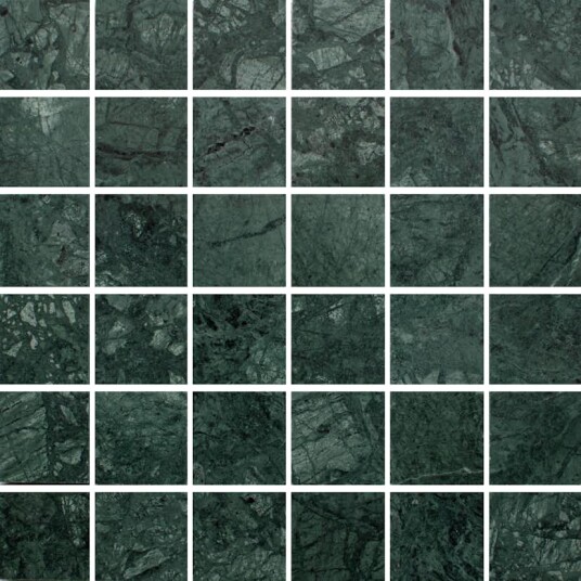 Marmor Arredo Verde Guatemala Grønn Honed 5x5 cm