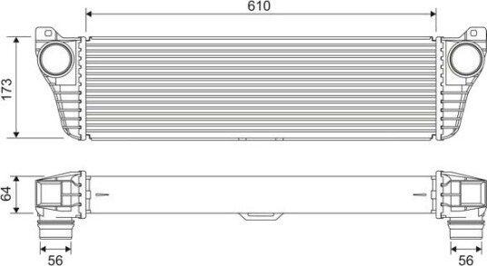 Intercooler VALEO 818322