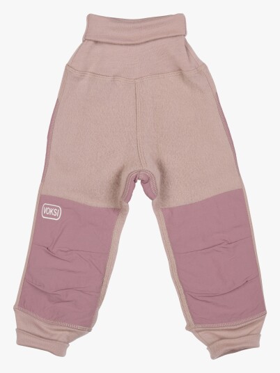 Voksi Fleecebukser Merinoull Soft Grape 74 80