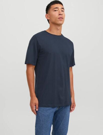 Jack & Jones Jjeorganic Basic Tee Ss O-Neck Noos - Navy - XXL