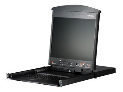 Aten Kl1508am - Kvm-Konsoll Med Kvm-Svitsj - 8 Porter - Ps/2, Usb - 17" - Kan Monteres I Rack - 1280 X 1024 @ 75 Hz - Vga - 1U