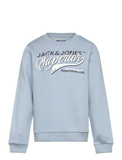 Jack & Jones Jjelogo Sweat Crew Neck 2Col Ss26 Sn Mni Blue 110 Jack & Jones Jjelogo Sweat Crew Neck 2Col Ss26 Sn Mni Blue 110