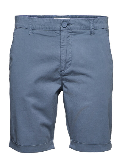 Knowledge Cotton Apparel Regular Chino Poplin Shorts - Gots/ - Blue - 29