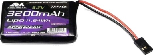 Arrowmax Modellbygging Senderbatterier Lipo 3,7 V 3200 Mah Stick Jr AM-700991