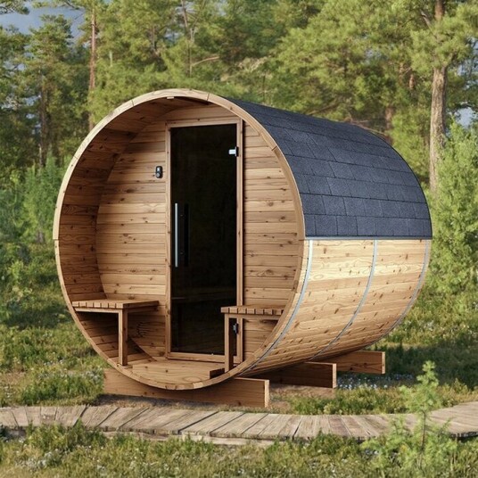 Tønnebastu i Thermowood | Badstutønne i Thermowood LCF 260