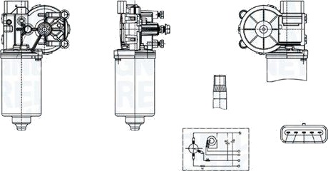 Visker motor MAGNETI MARELLI 064376400010 Visker motor MAGNETI MARELLI 064376400010