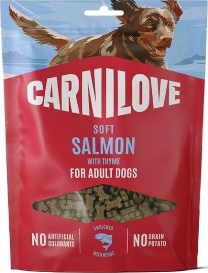 Carnilove Soft Snack Laks Timian Hundegodbit 200 G