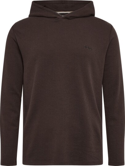 BOSS Waffle Ls Shirt H. DARK BROWN XXL