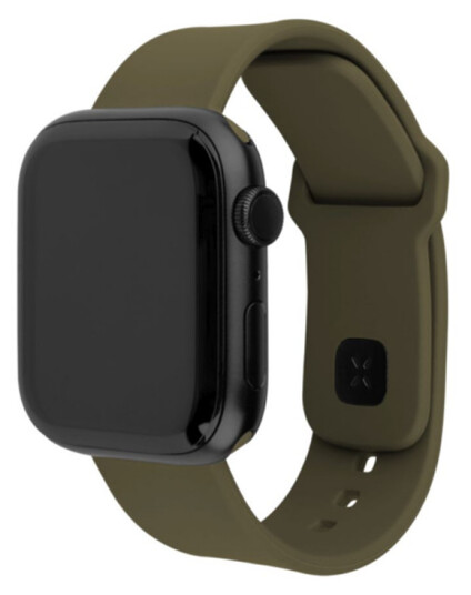 FIXED Sporty silikonrem til Apple Watch 38/40/41mm Oliven