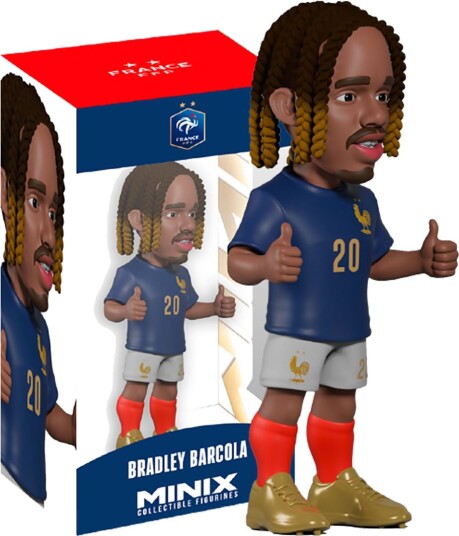 Minix Figur - Fotballstjerner - Frankrike - Bradley Barcola - Minix - OneSize - Lekefigur - Hvit Minix Figur - Fotballstjerner - Frankrike - Bradley Barcola - Minix - OneSize - Lekefigur - Hvit
