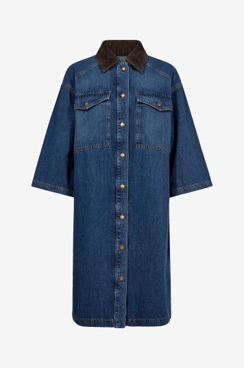 MOS MOSH - Denimkjole mmVikka Lara - Blå MOS MOSH - Denimkjole mmVikka Lara - Blå
