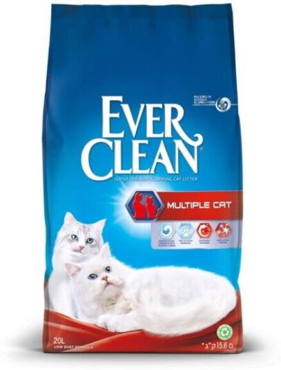 Ever Clean Multiple Cat Kattesand (20 L) Ever Clean Multiple Cat Kattesand (20 L)