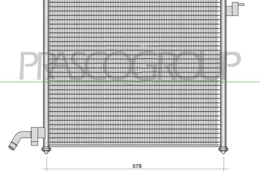 PRASCO LR036R002 Radiator motorkjøling