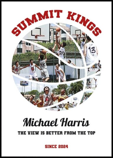 Basketball Photo Collage Personal 2 Plakat Plakat / 70x100cm