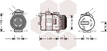 AC-kompressor VAN WEZEL 0600K181