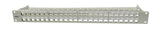 Keystone Modulholder 19 Patchpanel For 48Xtp-Modul 1Ut95mm Lys Grå Synergy 21