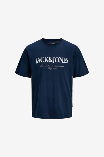 Jack & Jones Junior T skjorte jjDevin Daytona Print Tee SS CN Jnr Blå
