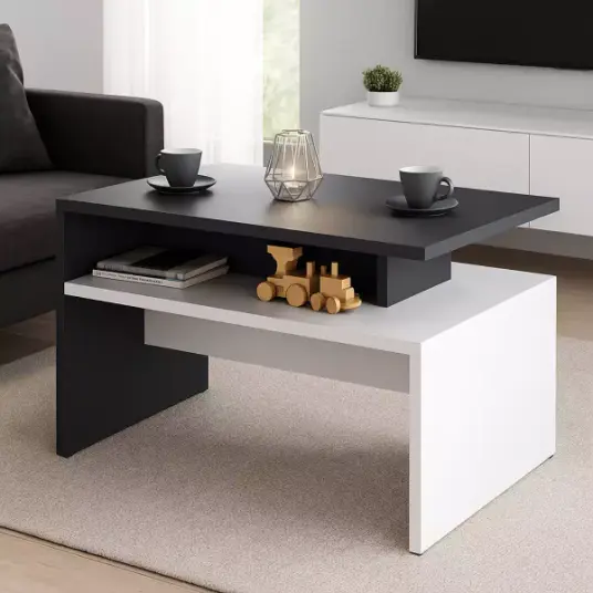 Salongbord Sacramento CASARIA® hvit/antrasitt