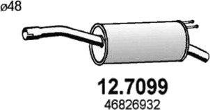 Bakre eksospotte ASSO 12.7099 Bakre eksospotte ASSO 12.7099