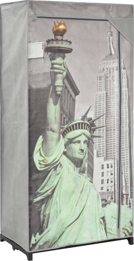 Garderobe New York 75x45x160 cm stoff