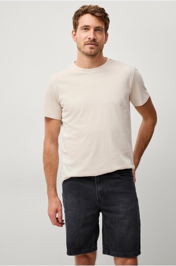 Ellos Collection Jeans shorts Luke Svart