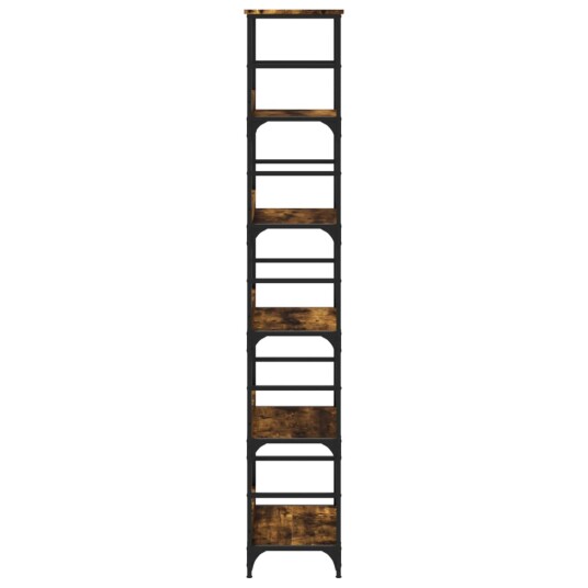  Bokhylle røkt eik 50x33x188,5 cm konstruert tre 8721012124424