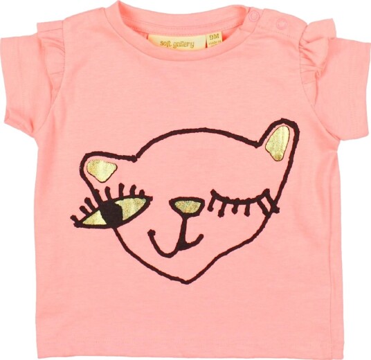 Soft T skjorte Sif Neon Oransje m. Trykk Soft 74 T skjorte