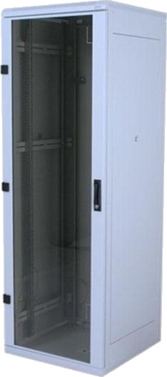 Triton 19" Rack 37U 800X1000 Glass Door Frittstående Hylle 400 Kg 100.4 Kg Grå