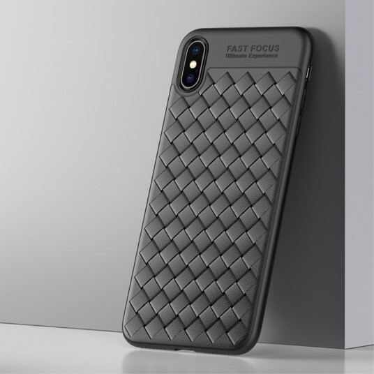 Usams Woven Case (iPhone Xs Max) Svart Usams Woven Case (iPhone Xs Max) Svart