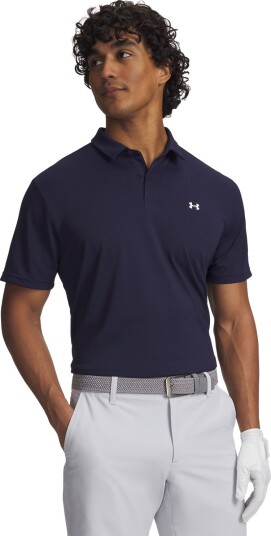 Under Armour Piké T2G Pique Polo Golf pologenser herre Midnight Navy (410) XXX Large