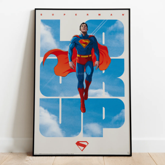 DC Comic's Superman Plakat Look Up    91,5 x 61 cm