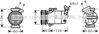 AC kompressor PRASCO RTAK384 AC kompressor PRASCO RTAK384