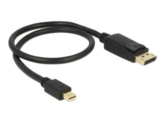 Delock DisplayPort til Mini DisplayPort Adapter 50 cm - Hvit Delock DisplayPort til Mini DisplayPort Adapter 50 cm - Hvit