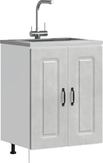 Vask underskap Kalmar betonggrå 60x46x81,5 cm konstruert tre 8721158417879 Vask underskap Kalmar betonggrå 60x46x81,5 cm konstruert tre 8721158417879