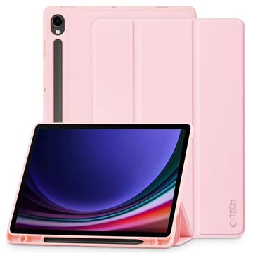 Samsung Galaxy Tab S9/S9 FE/S10 FE/S10 Lite Tech Protect SmartCase Pen Tri Fold Folio deksel Rosa