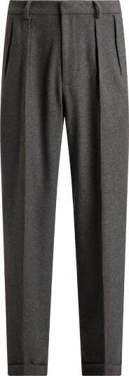 Polo Ralph Lauren Suffield Relaxed Fit Flannel Pant MEDIUM GREY 36 x 32