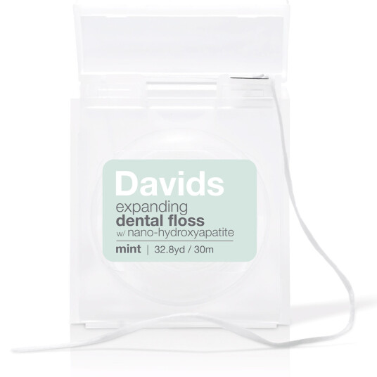 Tanntråd Floss -Hydroxyapatite Davids Expanding Dispenser 30 mtr.