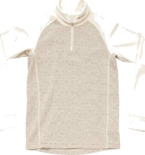 Devold Duo Active Merino Zip Neck Jr Genser Raw White 14 år