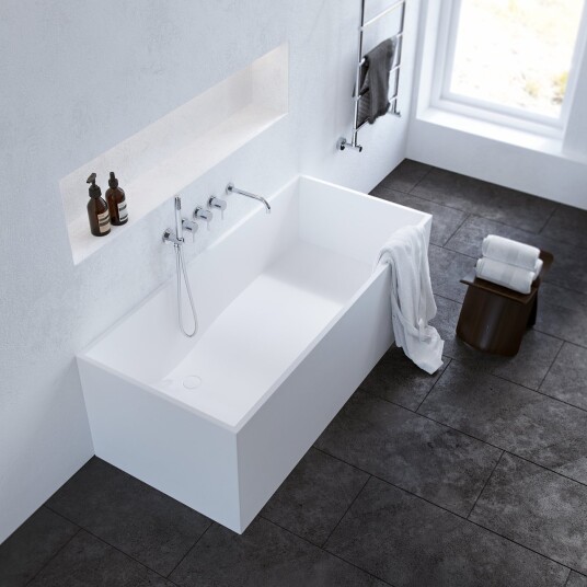 Pulcher Frozen Tub 158 Badekar 158x68 Solid Matt Hvit SolidTec