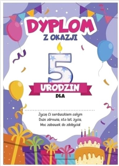 Learnhow Learnhow Diplom A5 Bursdag 5 Årsdag 5 Stk