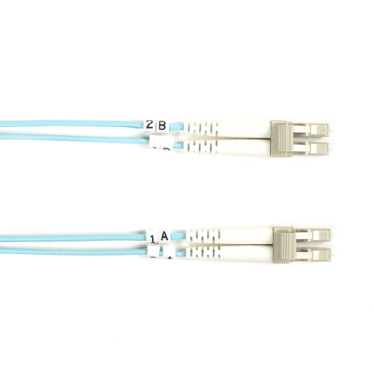 BLACK BOX FO Patch Cable OM3 50µm - Aqua LC-LC Duplex 15m Factory Sealed BLACK BOX FO Patch Cable OM3 50µm - Aqua LC-LC Duplex 15m Factory Sealed