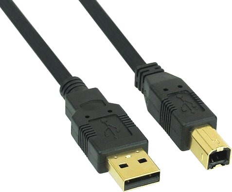 Inline 34510S 1 M Usb A Usb B Hankjønn/Hankjønn 0,48 Gbit/S Sort