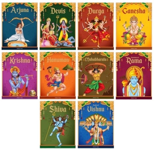 Tales from Indian Mythology Collection of 10 Books Story Books for Kids